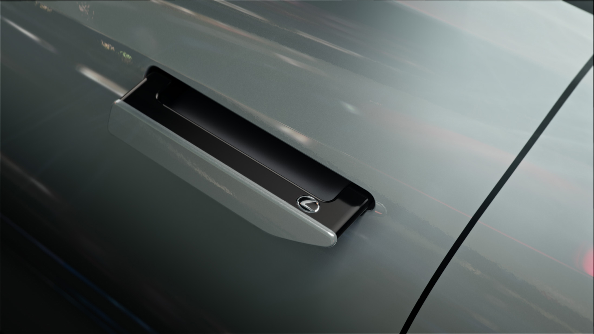 Retracting door handle of LF-Z