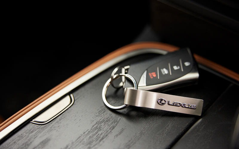 Lexus vehicle entry fob and key tag